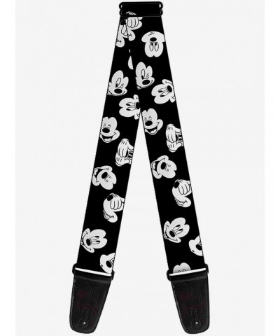 Disney Mickey Mouse Expressions Scattered Guitar Strap $8.47 Guitar Straps