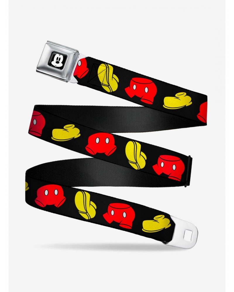 Disney Mickey Mouse Shorts And Shoes Seatbelt Belt $8.72 Belts