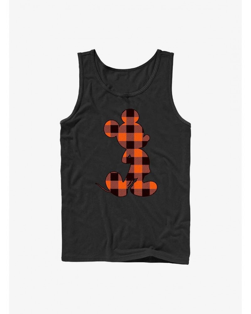 Disney Mickey Mouse Autumn Buffalo Check Tank Top $9.56 Tops