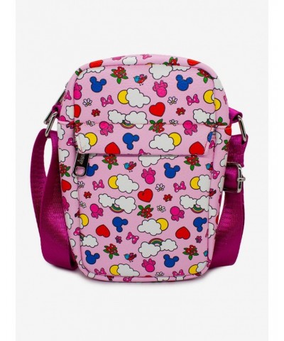 Disney Mickey Mouse And Minnie Icons Crossbody Bag $18.28 Bags