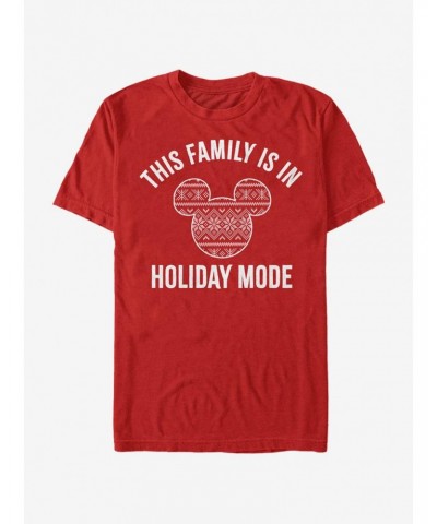 Disney Mickey Mouse Family Holiday Mode T-Shirt $7.65 T-Shirts
