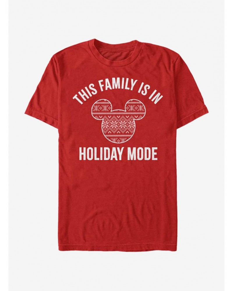 Disney Mickey Mouse Family Holiday Mode T-Shirt $7.65 T-Shirts