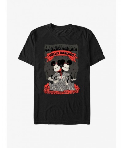 Disney Mickey Mouse Mickey and Minnie Devilish Hello Darling T-Shirt $6.12 T-Shirts