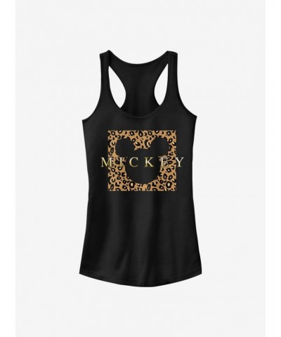 Disney Mickey Mouse Leopard Square Mick Girls Tank $6.77 Tanks