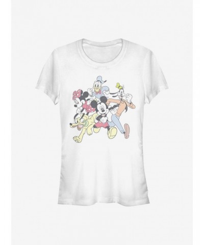 Disney Mickey Mouse Group Run Girls T-Shirt $8.96 T-Shirts