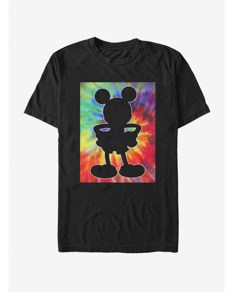 Disney Mickey Mouse Tie-Dye Background Mickey T-Shirt $8.60 T-Shirts