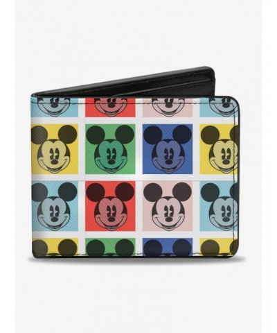 Disney Mickey Mouse Smiling Blocks Bifold Wallet $7.94 Wallets