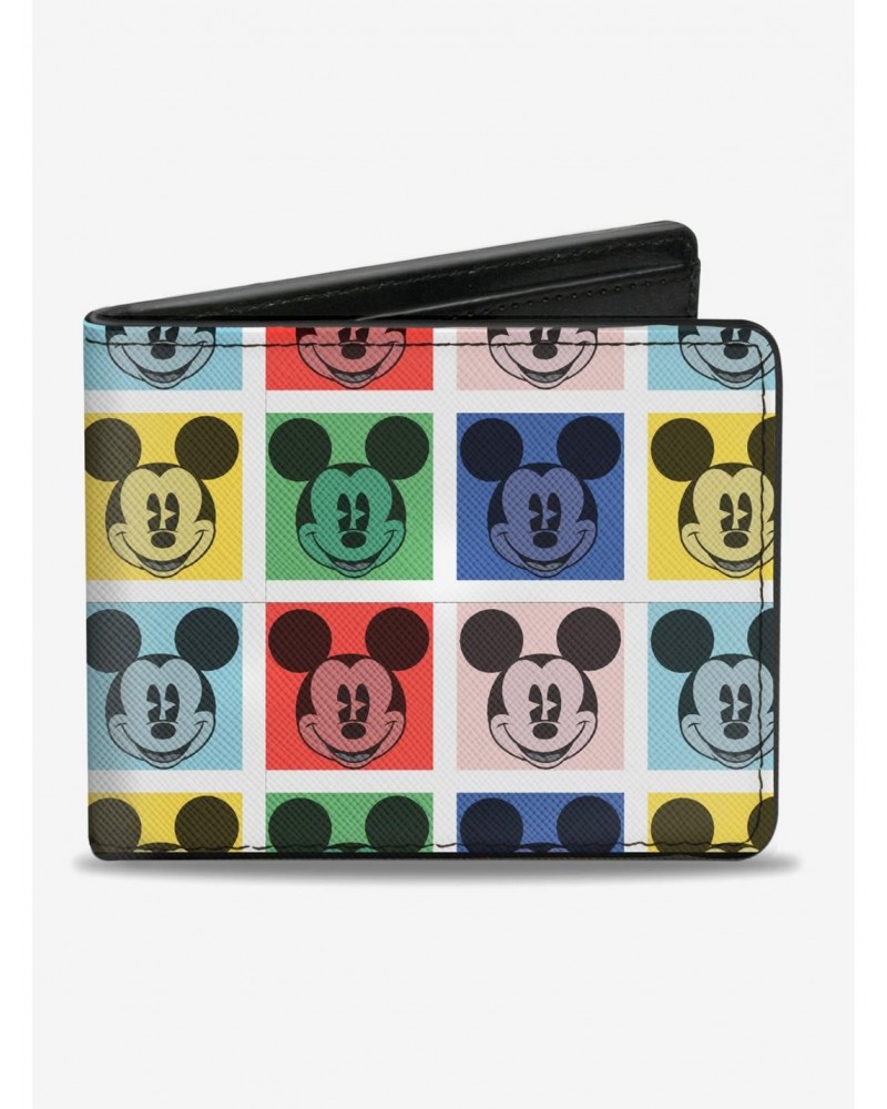 Disney Mickey Mouse Smiling Blocks Bifold Wallet $7.94 Wallets