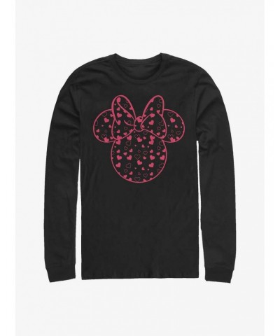 Disney Minnie Mouse Minnie Hearts Fill Long-Sleeve T-Shirt $8.42 T-Shirts