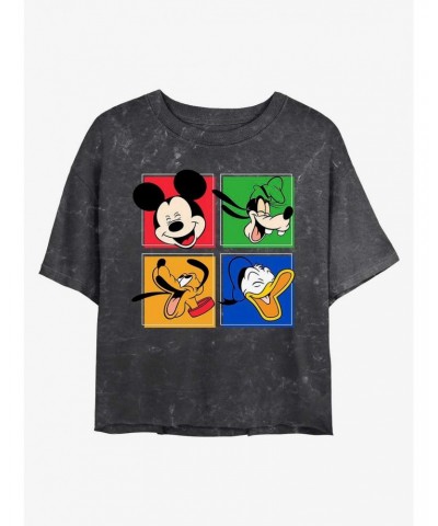 Disney Mickey Mouse Mickey and Friends Mineral Wash Crop Girls T-Shirt $10.17 T-Shirts