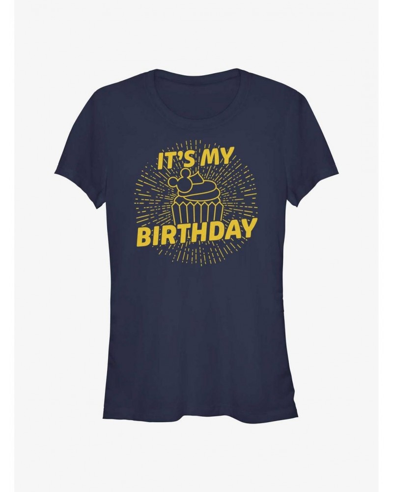 Disney Mickey Mouse Birthday Cupcake Girls T-Shirt $8.76 T-Shirts