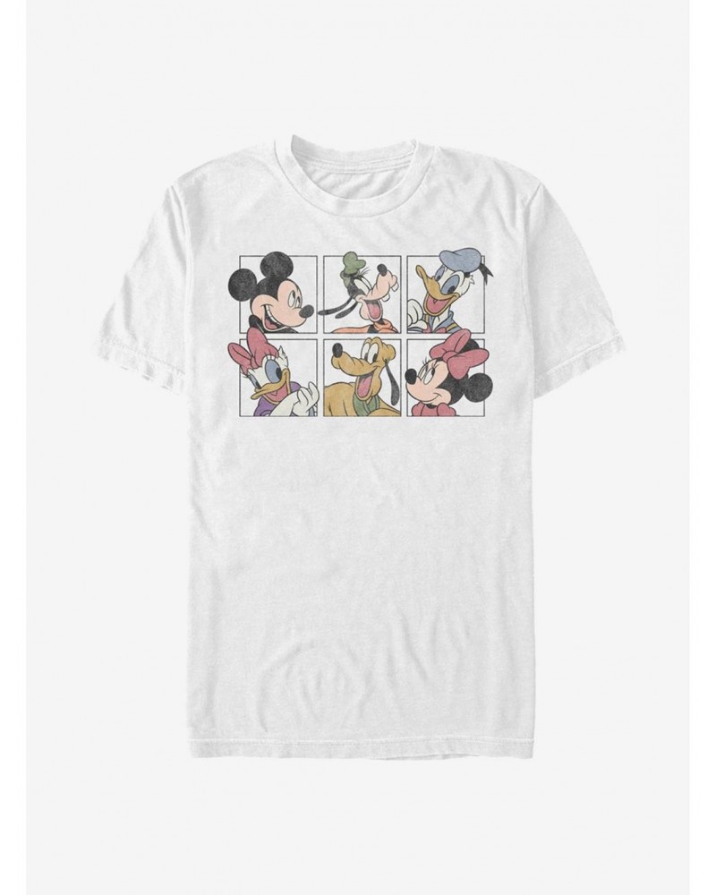 Disney Mickey Mouse Mickey And Friends Grid T-Shirt $6.12 T-Shirts