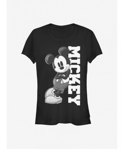 Disney Mickey Mouse Mickey Lean Girls T-Shirt $7.77 T-Shirts