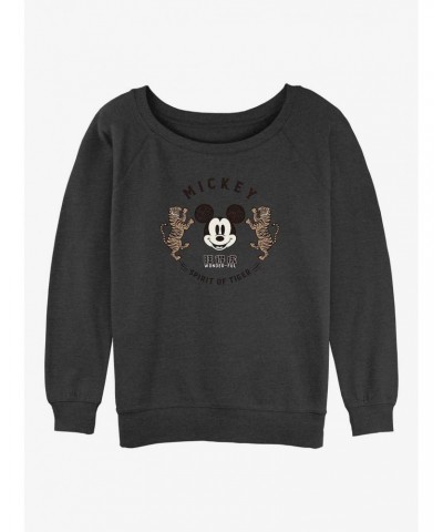 Disney Mickey Mouse Spirit of Tiger Girls Slouchy Sweatshirt $10.63 Sweatshirts