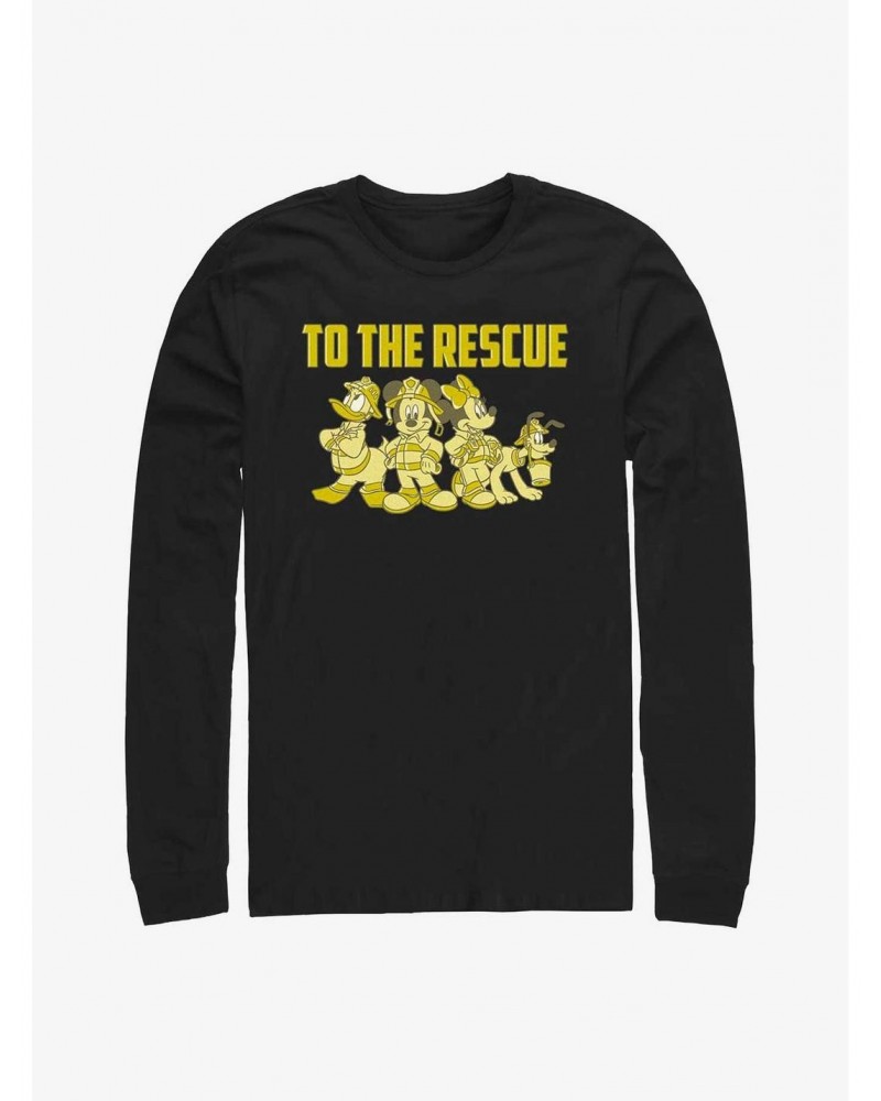 Disney Mickey Mouse Thanks Firefighters Long-Sleeve T-Shirt $11.32 T-Shirts