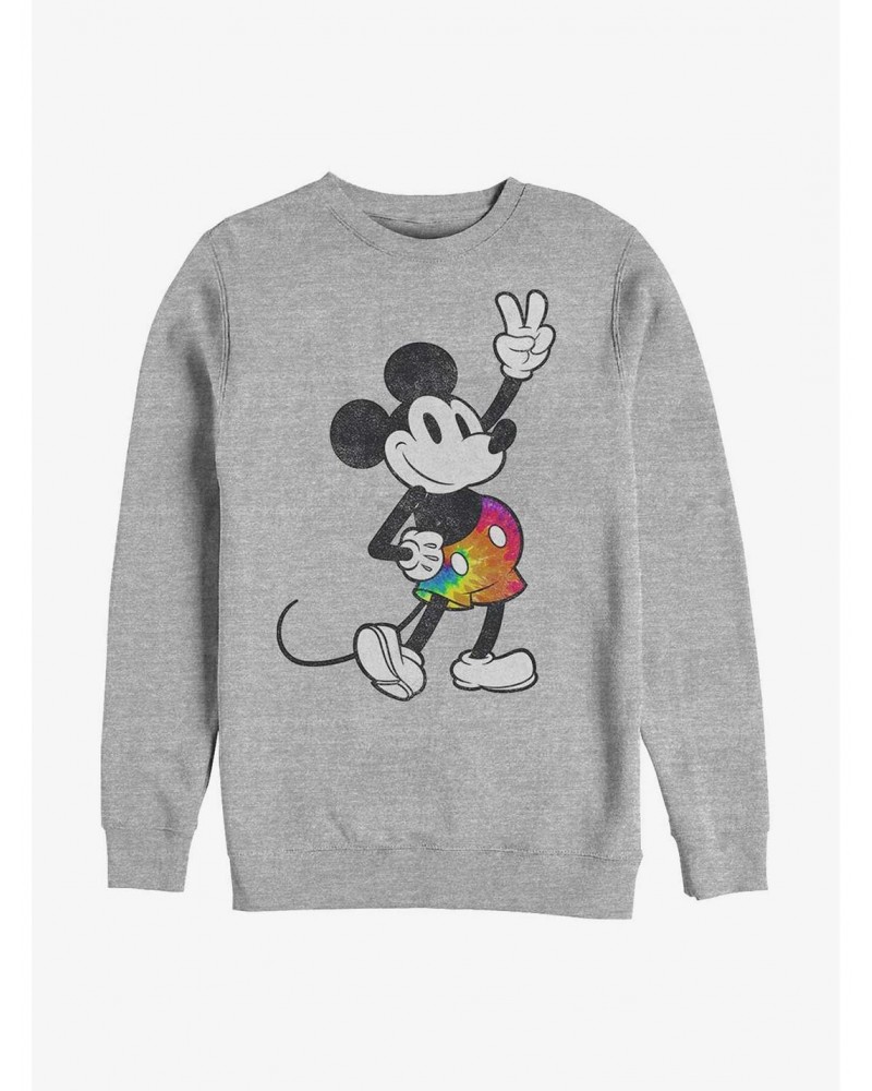 Disney Mickey Mouse Tie Dye Mickey Outfit Crew Sweatshirt $12.10 Sweatshirts