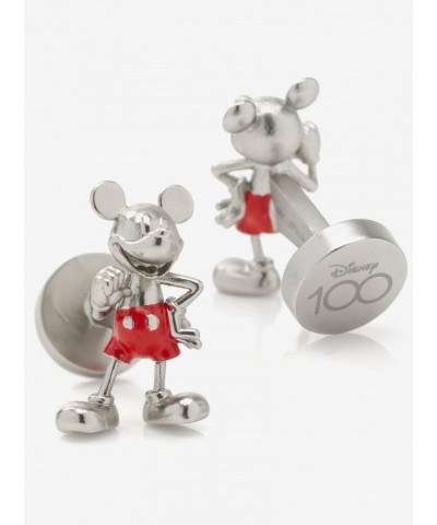 Disney Mickey Mouse Disney 100 Mickey Mouse 3D Enamel Cufflinks $146.96 Cufflinks