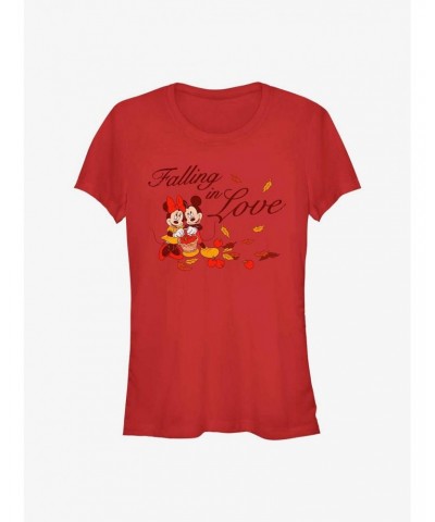 Disney Mickey Mouse Falling In Love Girls T-Shirt $7.17 T-Shirts