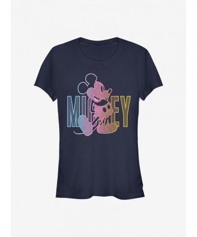 Disney Mickey Mouse Gradient Mickey Girls T-Shirt $7.77 T-Shirts