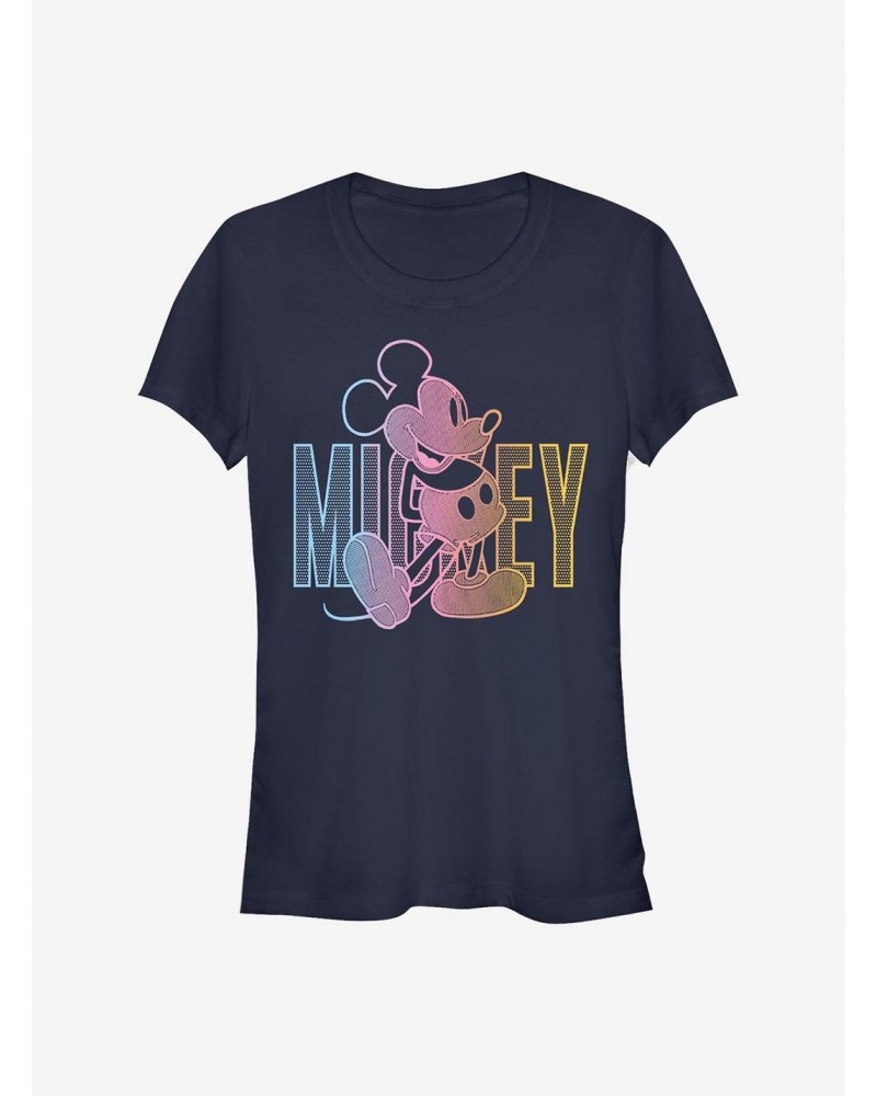 Disney Mickey Mouse Gradient Mickey Girls T-Shirt $7.77 T-Shirts