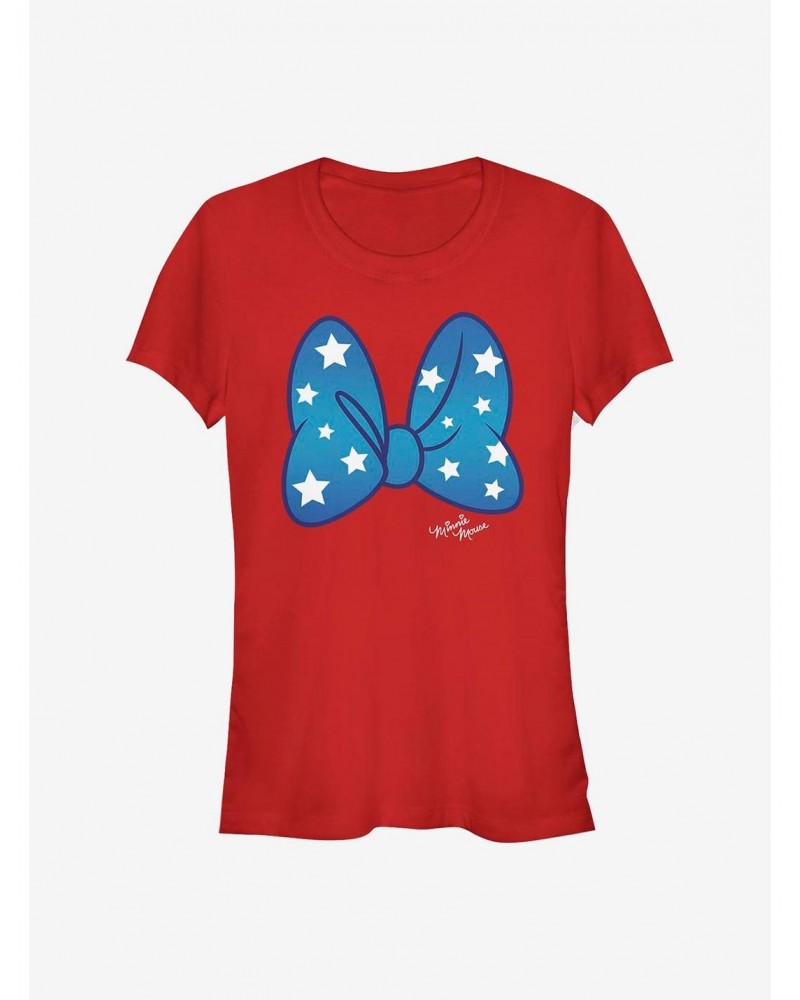 Disney Minnie Mouse Minnie Stars Bow Girls T-Shirt $9.56 T-Shirts