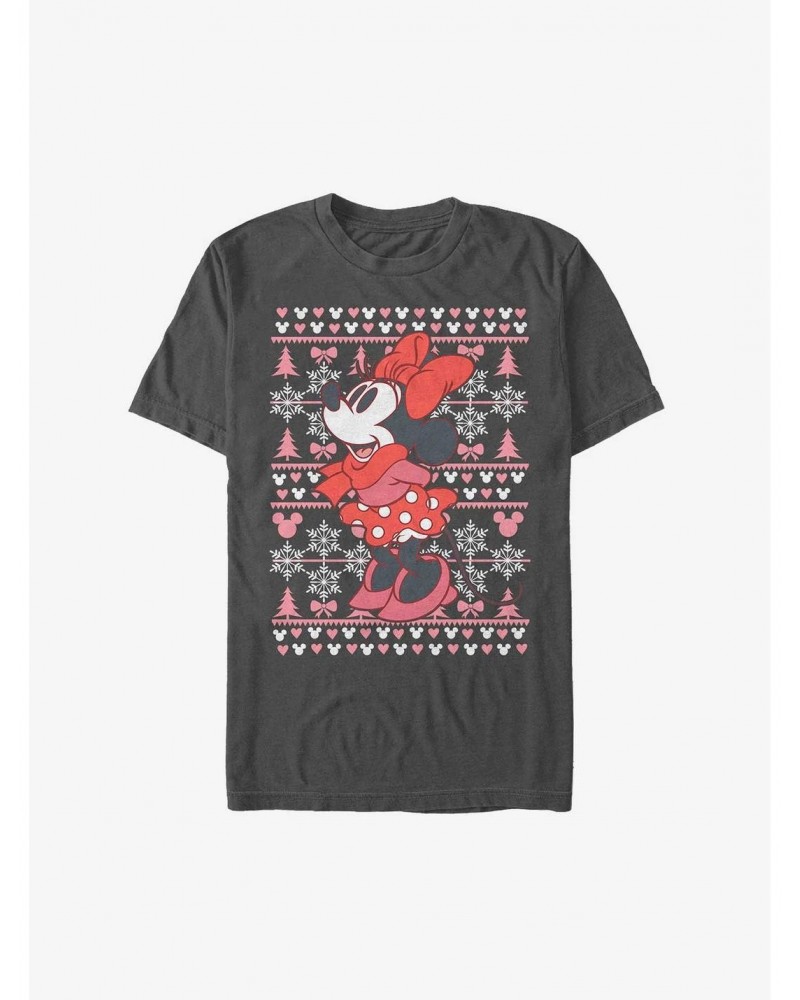 Disney Mickey Mouse Minnie Ugly Christmas Extra Soft T-Shirt $7.42 T-Shirts