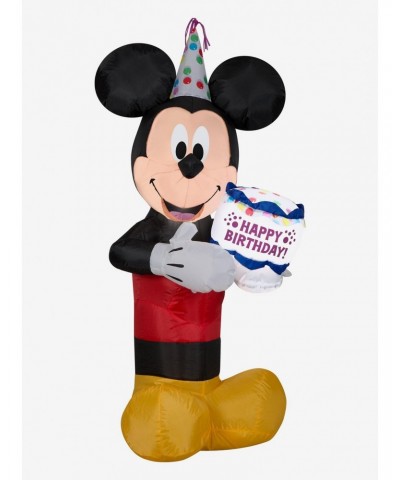 Disney Mickey Mouse Birthday Cake Inflatable Décor $25.45 Décor