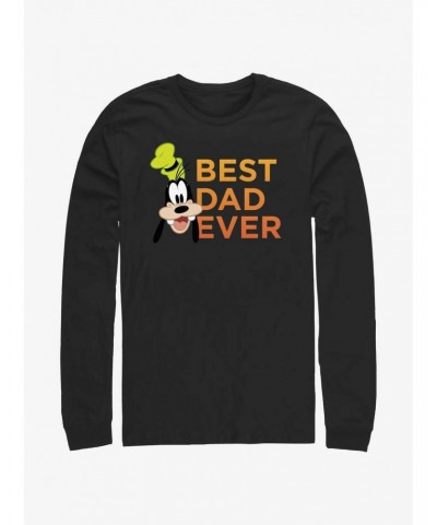 Disney Mickey Mouse Goofy Best Dad Ever Long Sleeve T-Shirt $12.37 T-Shirts