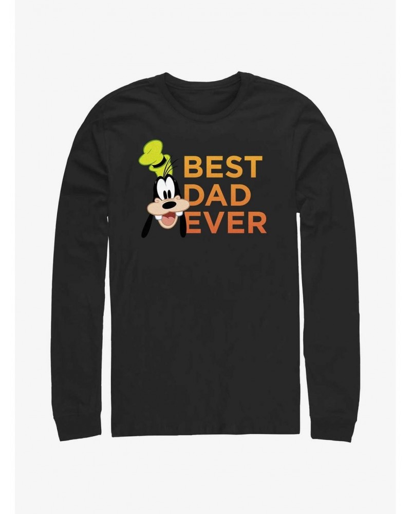 Disney Mickey Mouse Goofy Best Dad Ever Long Sleeve T-Shirt $12.37 T-Shirts