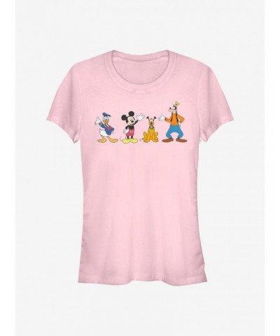 Disney Mickey Mouse And Friends Waving Girls T-Shirt $8.57 T-Shirts