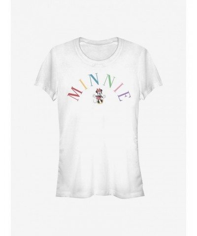 Disney Minnie Mouse Minnie Embroidery Girls T-Shirt $8.96 T-Shirts