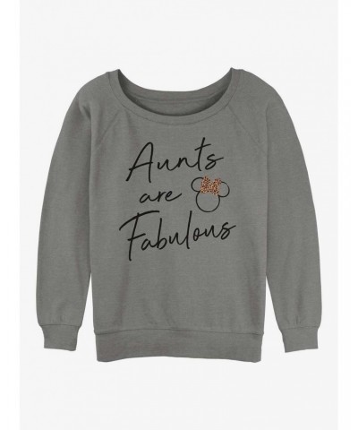 Disney Minnie Mouse Fabulous Aunt Girls Slouchy Sweatshirt $10.33 Sweatshirts