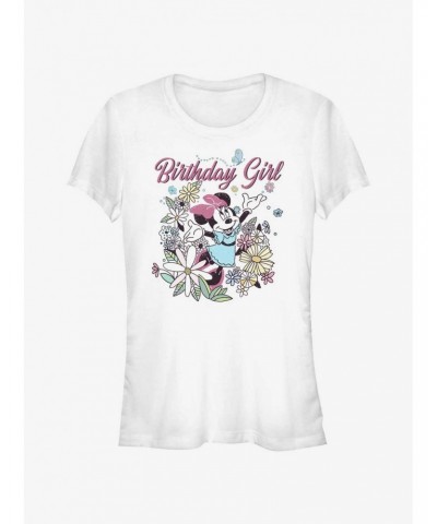 Disney Minnie Mouse Birthday Girl Doodle Girls T-Shirt $6.97 T-Shirts