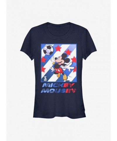 Disney Mickey Mouse Mickey Football Star Girls T-Shirt $9.36 T-Shirts