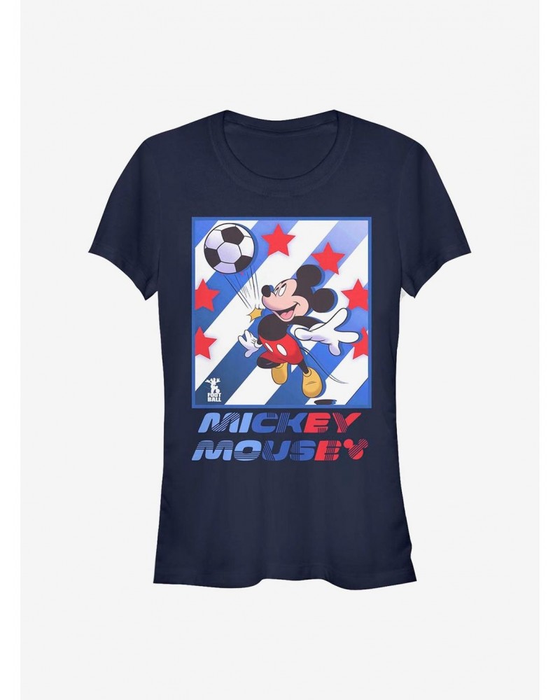 Disney Mickey Mouse Mickey Football Star Girls T-Shirt $9.36 T-Shirts