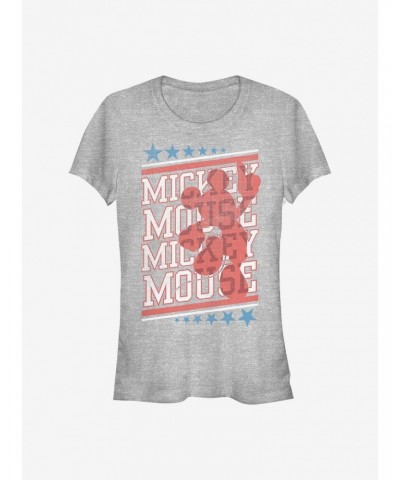Disney Mickey Mouse Mickey Vintage Stacker Girls T-Shirt $9.76 T-Shirts