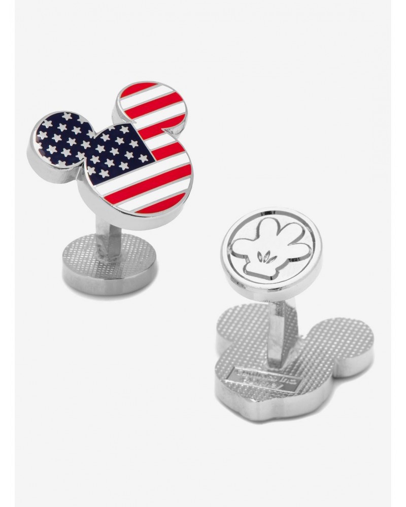 Disney Mickey Mouse Stars And Stripes Cufflinks $26.92 Cufflinks