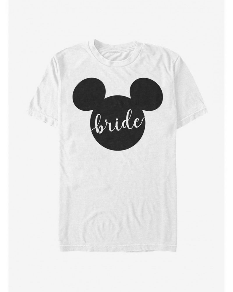 Disney Mickey Mouse Bride Ears T-Shirt $5.93 T-Shirts