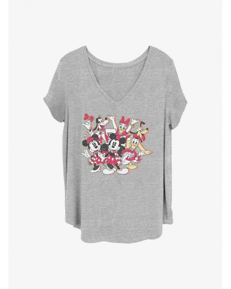 Disney Mickey Mouse Sensational Holiday Girls T-Shirt Plus Size $8.09 T-Shirts