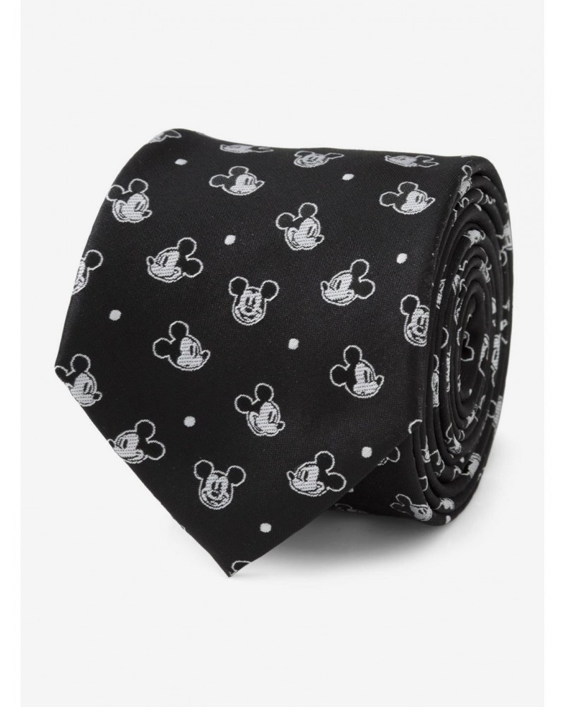 Disney Mickey Mouse Dot Black Men's Tie $9.15 Ties