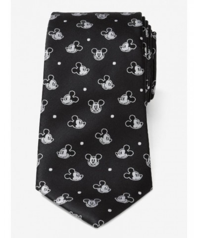 Disney Mickey Mouse Dot Black Men's Tie $9.15 Ties