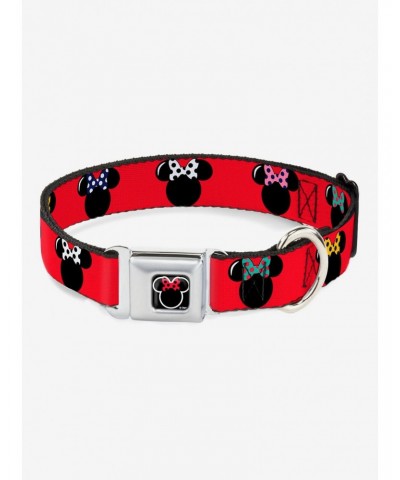 Disney Minnie Mouse Silhouette Seatbelt Buckle Dog Collar $9.46 Pet Collars