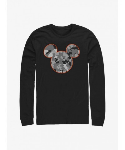 Disney Mickey Mouses Camo Long-Sleeve T-Shirt $7.90 T-Shirts