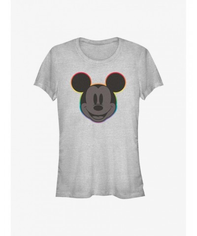 Disney Mickey Mouse Rainbow Outline Pride T-Shirt $5.98 T-Shirts