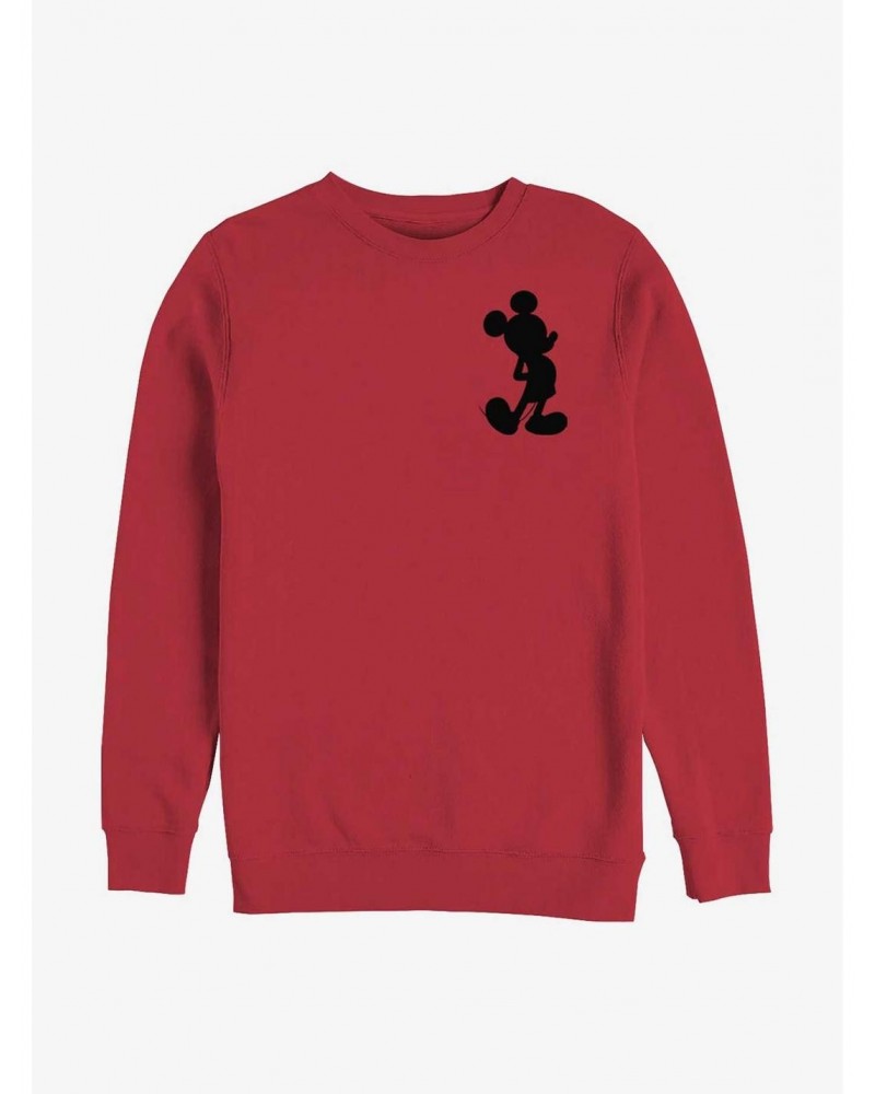 Disney Mickey Mouse Mickey Silhouette Crew Sweatshirt $13.87 Sweatshirts