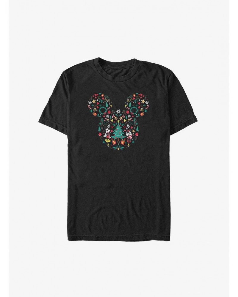 Disney Mickey Mouse Christmas Icon Ear Big & Tall T-Shirt $8.37 T-Shirts