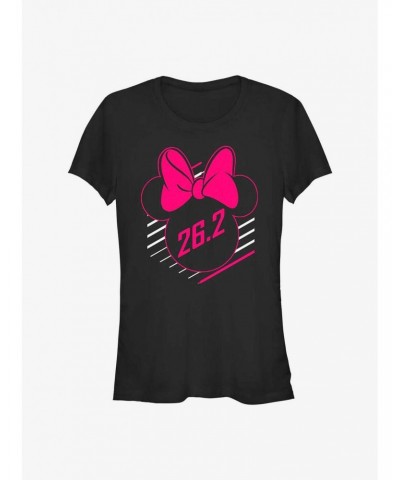 Disney Mickey Mouse 26.2 Marathon Minnie Ears Girls T-Shirt $8.17 T-Shirts