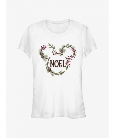 Disney Mickey Mouse Noel Mistletoe Ears Girls T-Shirt $7.57 T-Shirts