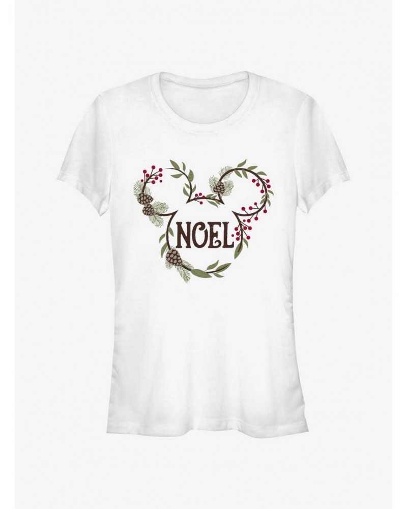 Disney Mickey Mouse Noel Mistletoe Ears Girls T-Shirt $7.57 T-Shirts