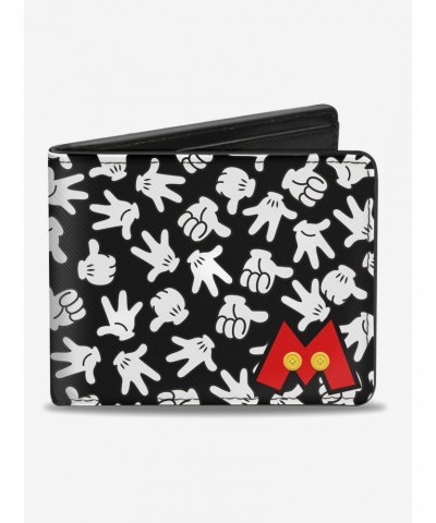 Disney Mickey Mouse M Icon Hand Gestures Bi-Fold Wallet $7.75 Wallets